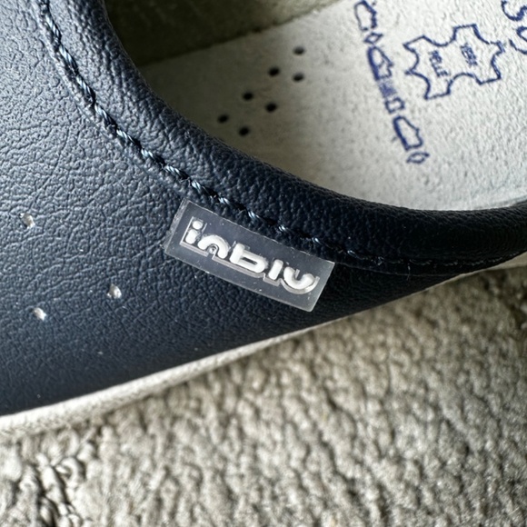 Beautiful Inblu anti shock made in Italy slip on Navy Blue clog Size 35 EU 5 USA - Picture 4 of 14